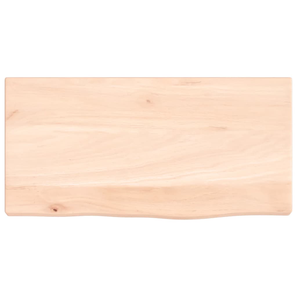 Wall Shelf 40x20x2 cm Untreated Solid Wood Oak