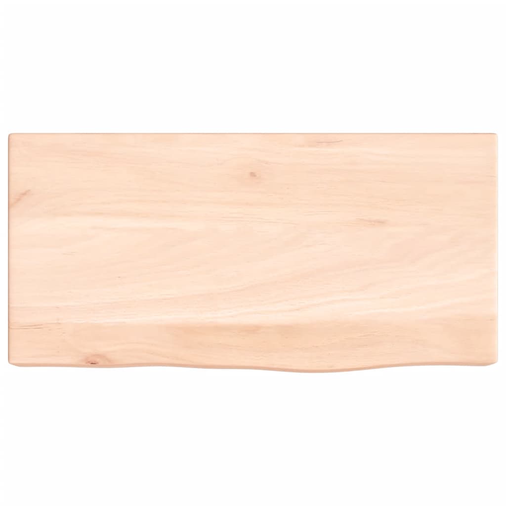 Wall Shelf 40x20x6 cm Untreated Solid Wood Oak