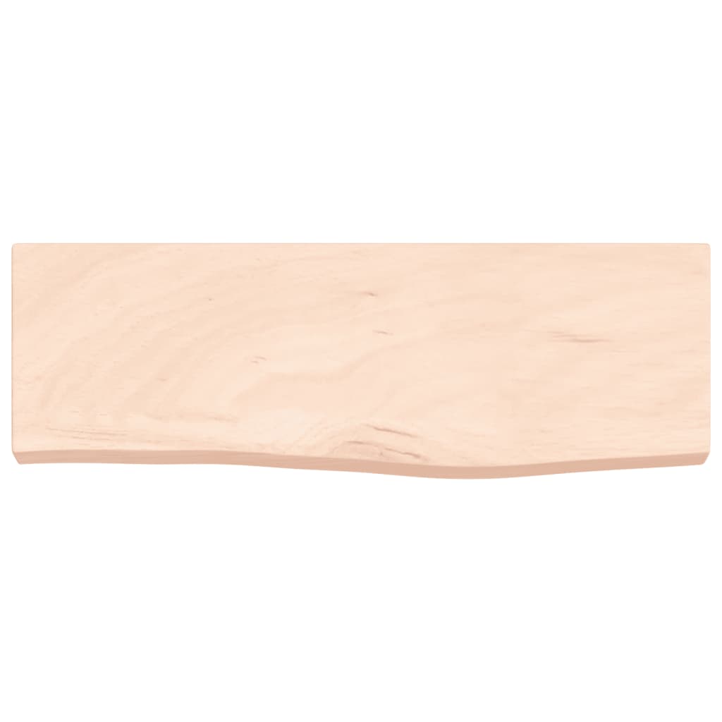 Wall Shelf 60x20x4 cm Untreated Solid Wood Oak
