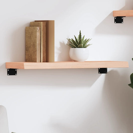 Wall Shelf 60x20x4 cm Untreated Solid Wood Oak