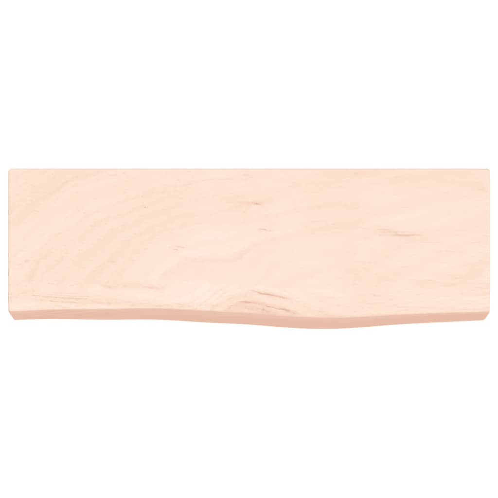 Wall Shelf 60x20x6 cm Untreated Solid Wood Oak