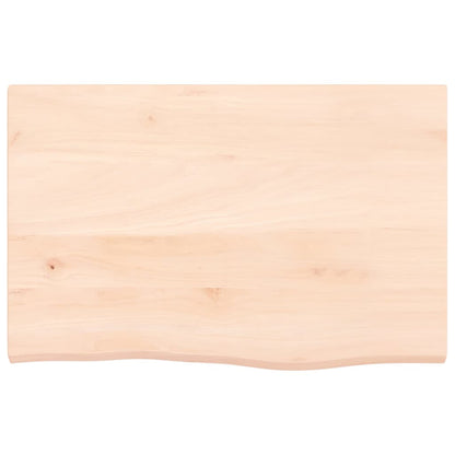 Wall Shelf 60x40x2 cm Untreated Solid Wood Oak