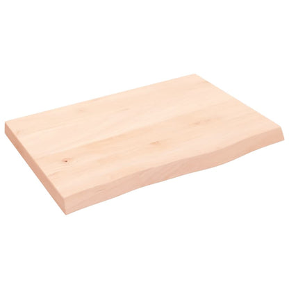 Wall Shelf 60x40x(2-4) cm Untreated Solid Wood Oak