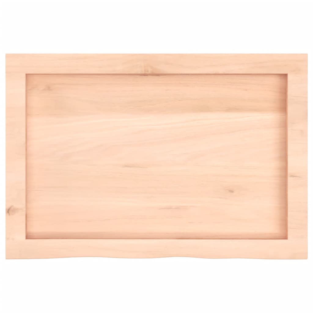 Wall Shelf 60x40x(2-4) cm Untreated Solid Wood Oak