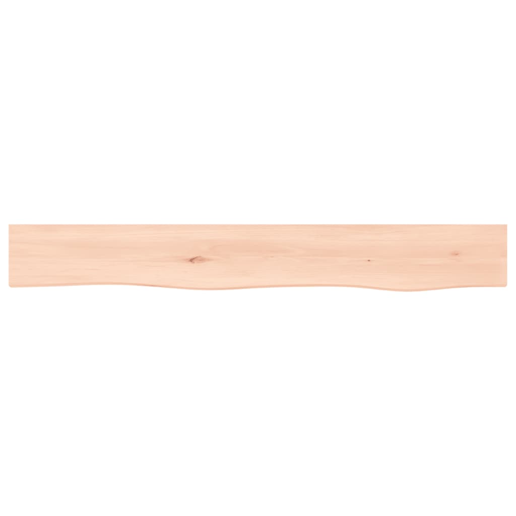 Wall Shelf 80x10x6 cm Untreated Solid Wood Oak