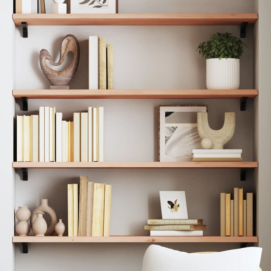 Wall Shelf 80x30x2 cm Untreated Solid Wood Oak