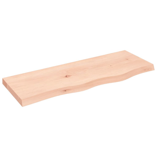 Wall Shelf 80x30x(2-4) cm Untreated Solid Wood Oak