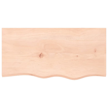 Wall Shelf 80x40x2 cm Untreated Solid Wood Oak