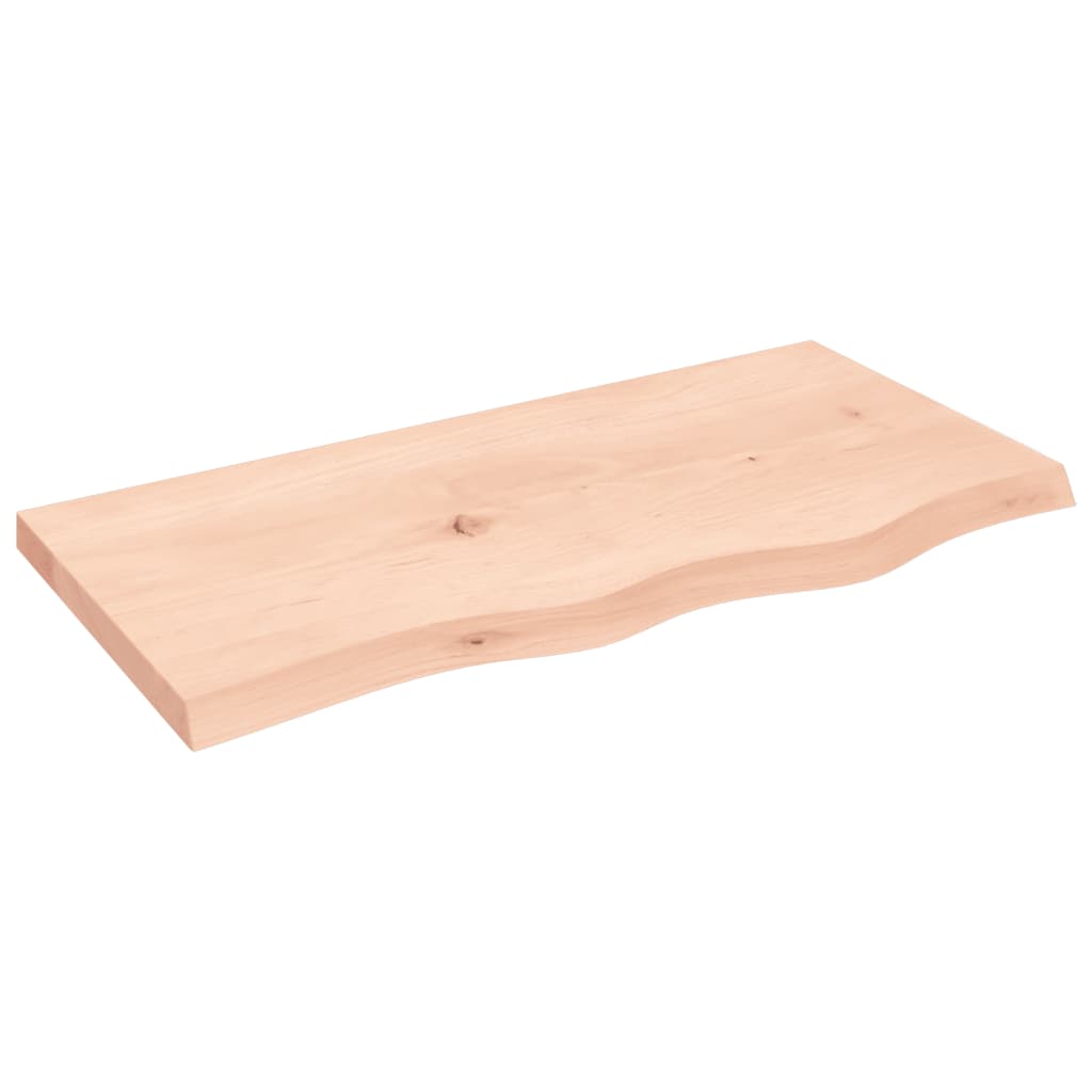 Wall Shelf 80x40x(2-4) cm Untreated Solid Wood Oak