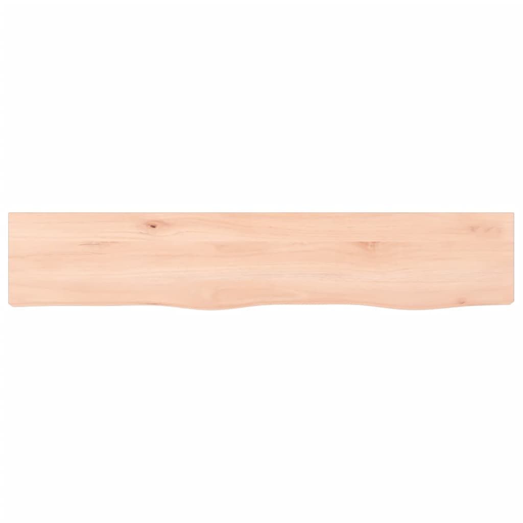 Wall Shelf 100x20x4 cm Untreated Solid Wood Oak