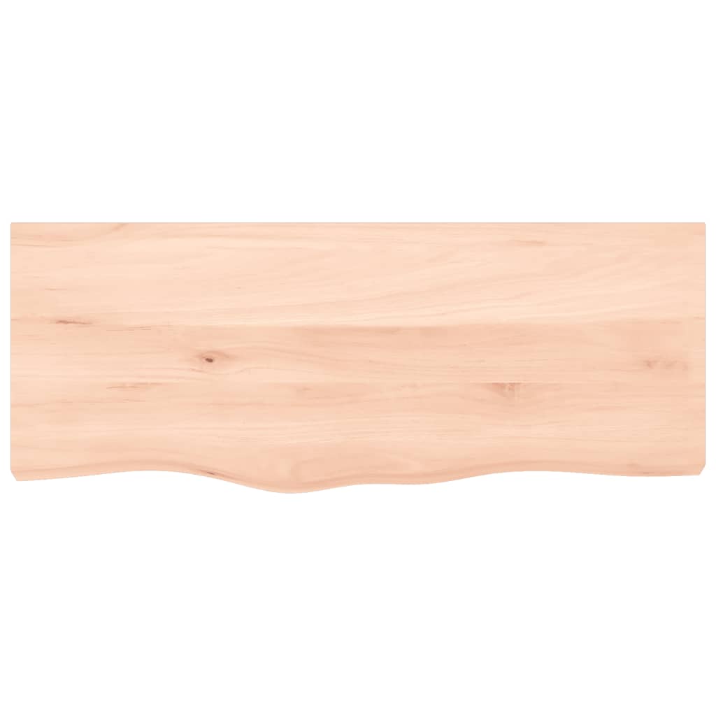 Wall Shelf 100x40x2 cm Untreated Solid Wood Oak