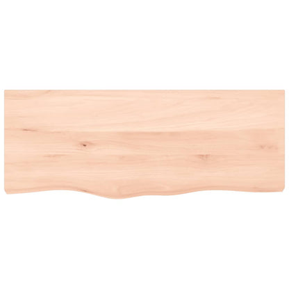 Wall Shelf 100x40x2 cm Untreated Solid Wood Oak