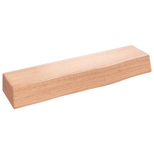 Wall Shelf Light Brown 40x10x6 cm Treated Solid Wood Oak