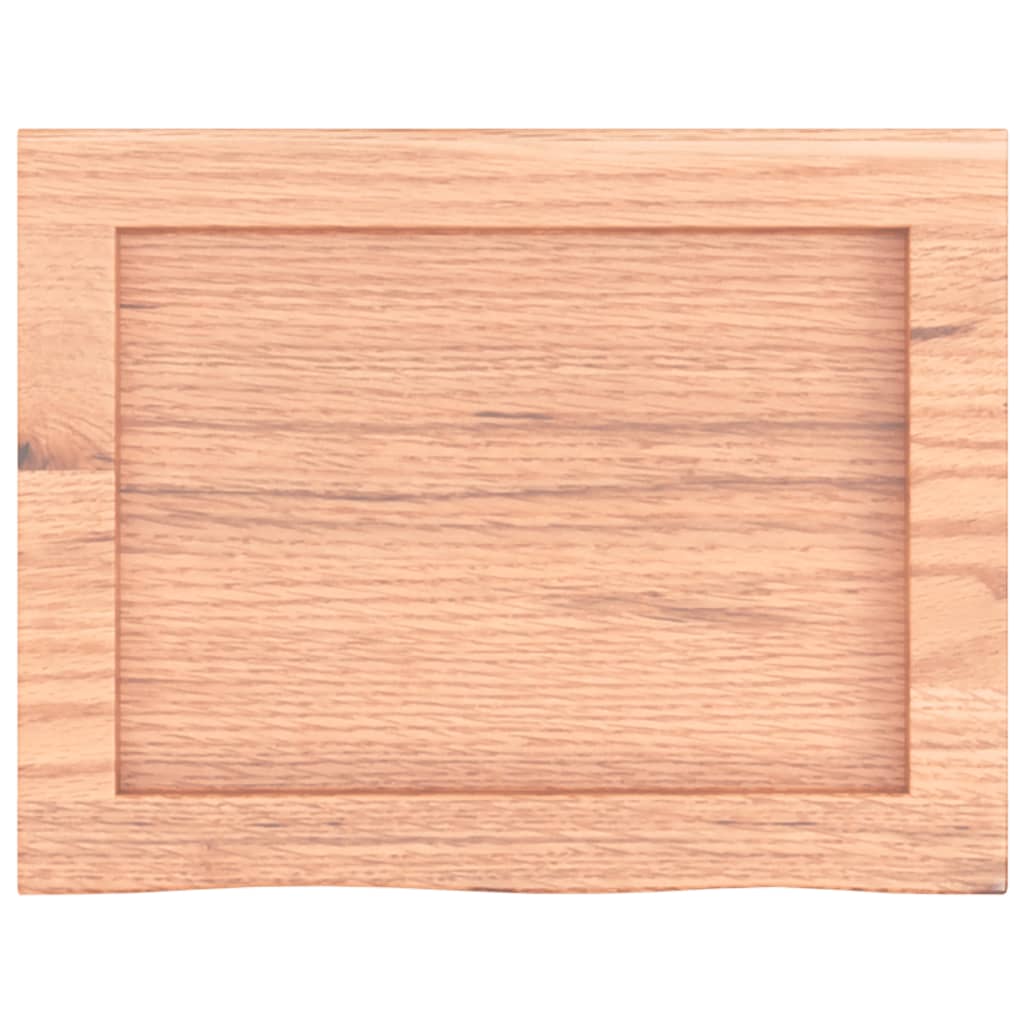 Wall Shelf Light Brown 40x30x(2-4) cm Treated Solid Wood Oak