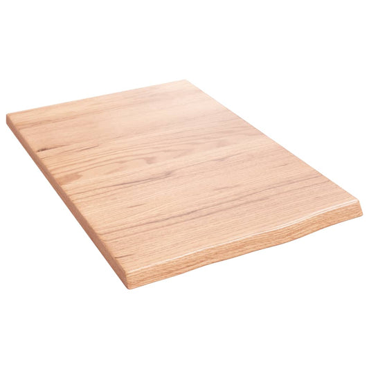 Wall Shelf Light Brown 40x60x2 cm Treated Solid Wood Oak