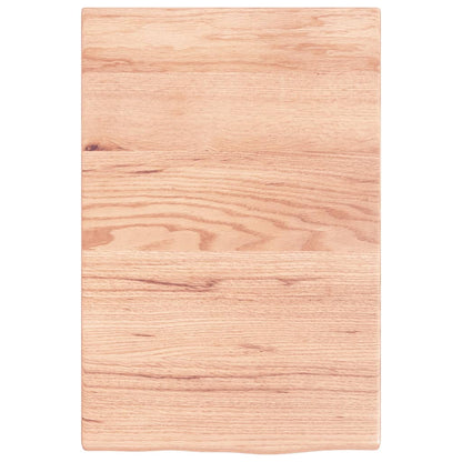 Wall Shelf Light Brown 40x60x2 cm Treated Solid Wood Oak