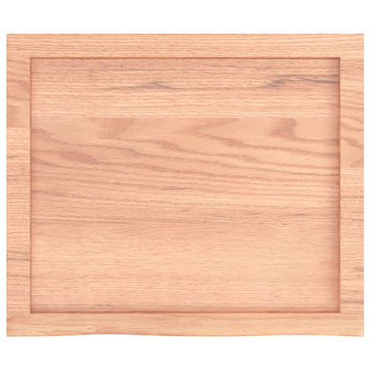 Wall Shelf Light Brown 60x50x(2-6) cm Treated Solid Wood Oak