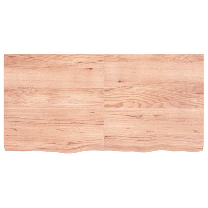 Wall Shelf Light Brown 120x60x(2-6) cm Treated Solid Wood Oak