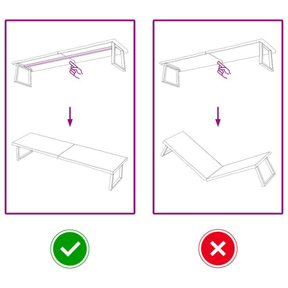 Wall Shelf Dark Brown 220x60x(2-4) cm Treated Solid Wood Oak