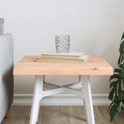 Table Top 40x40x(2-4) cm Untreated Solid Wood Live Edge