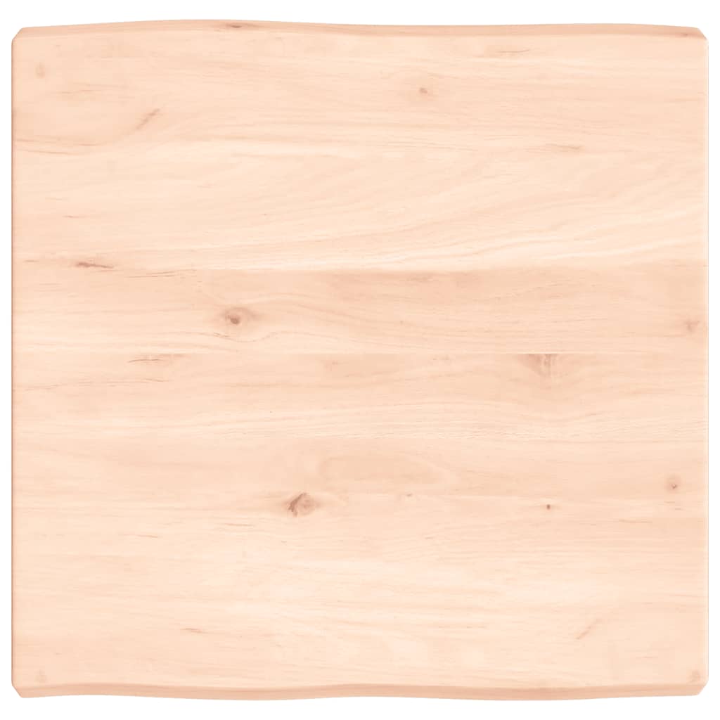 Table Top 60x60x(2-6) cm Untreated Solid Wood Live Edge
