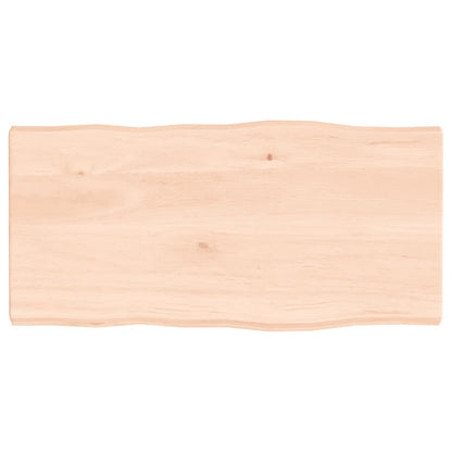 Table Top 80x40x(2-4) cm Untreated Solid Wood Live Edge