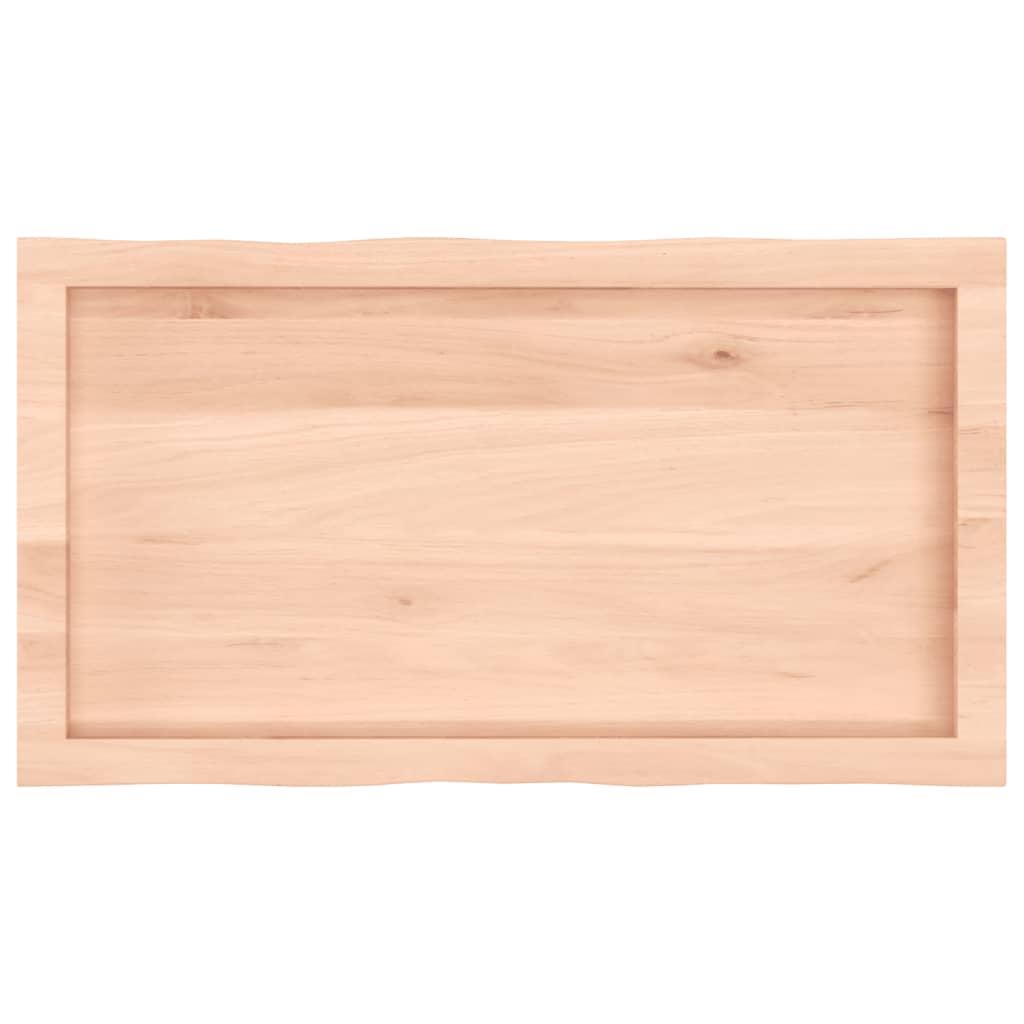 Table Top 80x40x(2-6) cm Untreated Solid Wood Live Edge