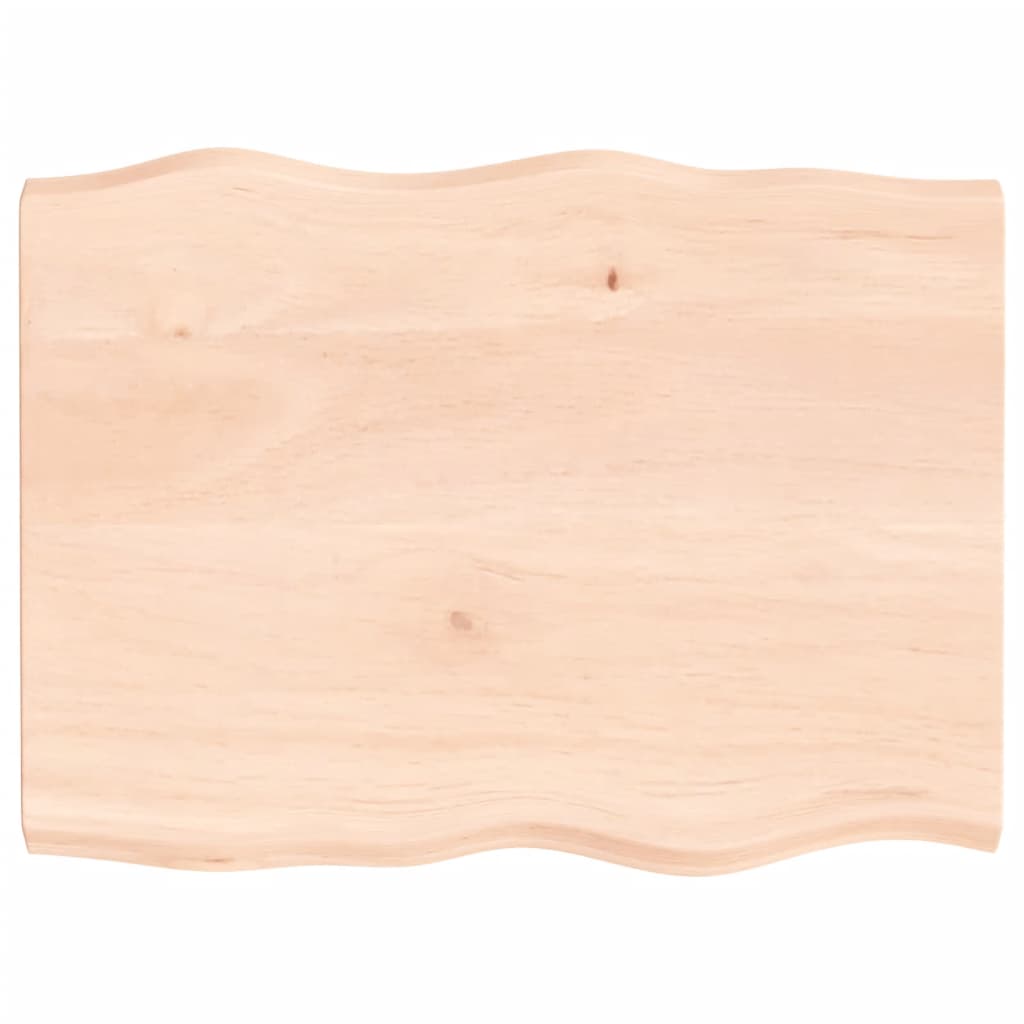 Table Top 80x60x(2-4) cm Untreated Solid Wood Live Edge