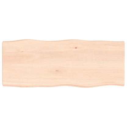 Table Top 100x40x(2-4) cm Untreated Solid Wood Live Edge