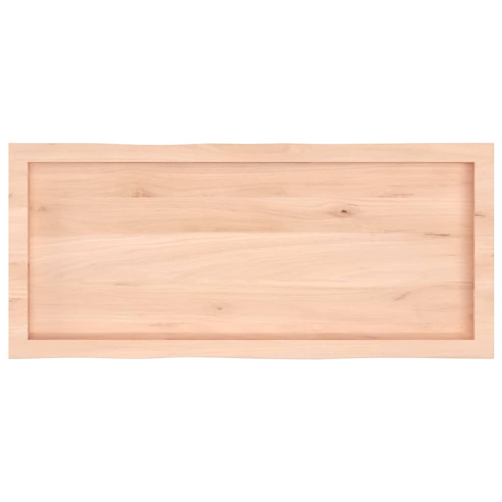 Table Top 100x40x(2-4) cm Untreated Solid Wood Live Edge