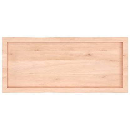 Table Top 100x40x(2-4) cm Untreated Solid Wood Live Edge