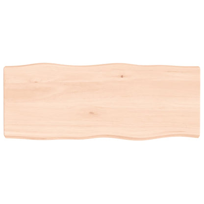 Table Top 100x40x(2-6) cm Untreated Solid Wood Live Edge