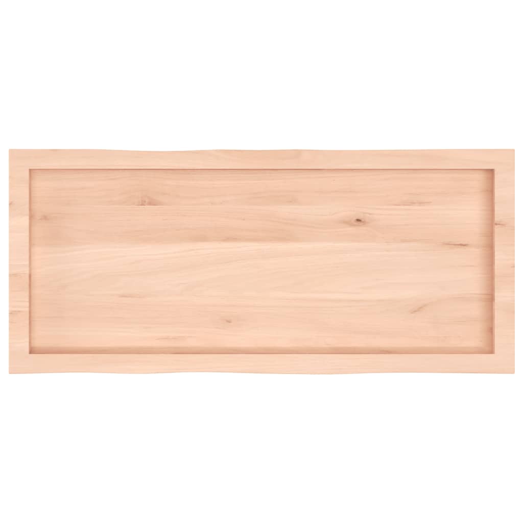 Table Top 100x40x(2-6) cm Untreated Solid Wood Live Edge