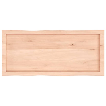 Table Top 100x40x(2-6) cm Untreated Solid Wood Live Edge