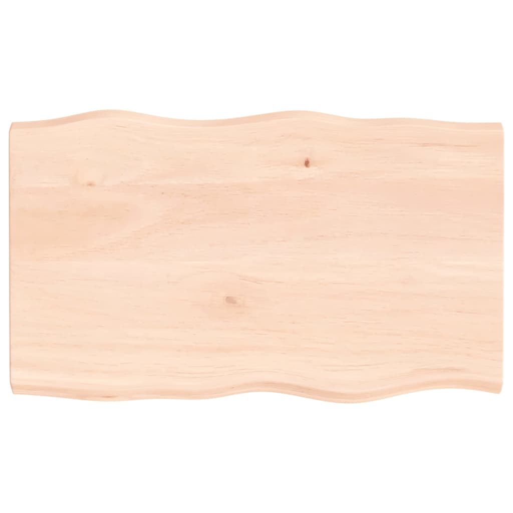 Table Top 100x60x(2-4) cm Untreated Solid Wood Live Edge