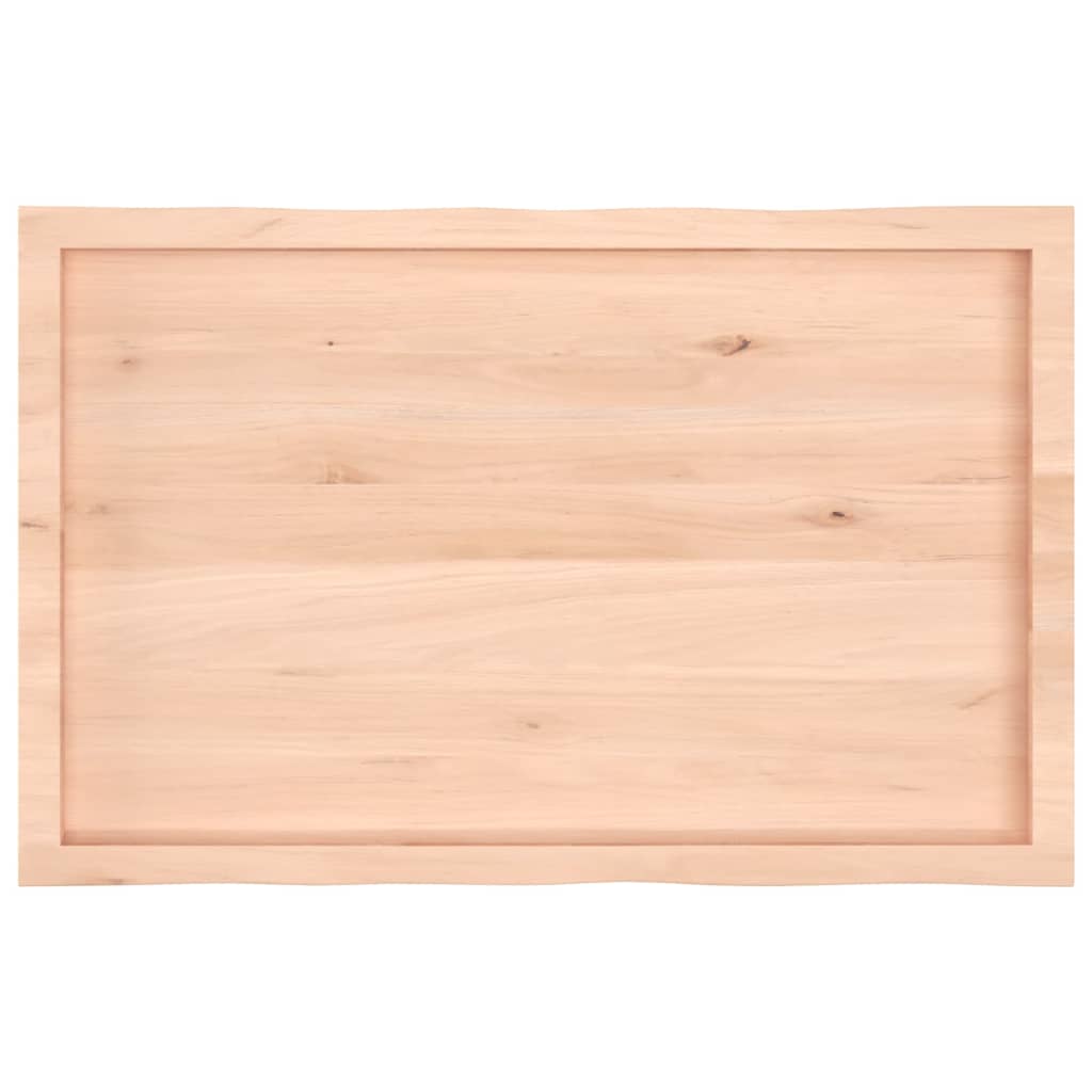 Table Top 100x60x(2-4) cm Untreated Solid Wood Live Edge