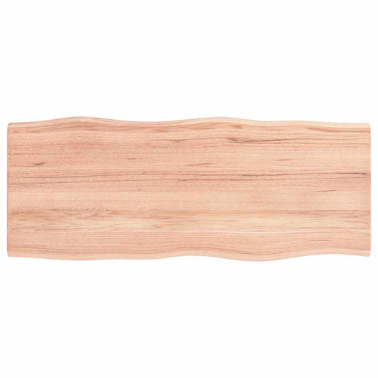 Table Top Light Brown 100x40x2 cm Treated Live Edge