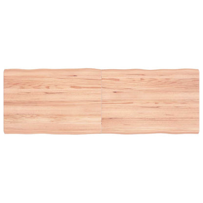 Table Top Light Brown 120x40x(2-4) cm Live Edge