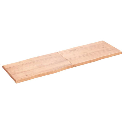 Table Top Light Brown 160x50x(2-4) cm Live Edge