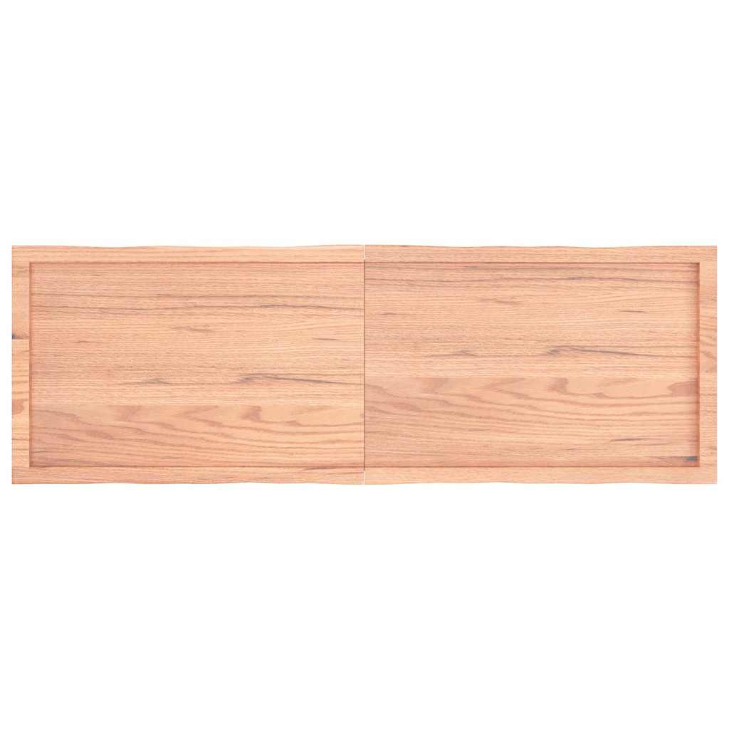 Table Top Light Brown 160x50x(2-4)cm Treated Solid Wood Live Edge