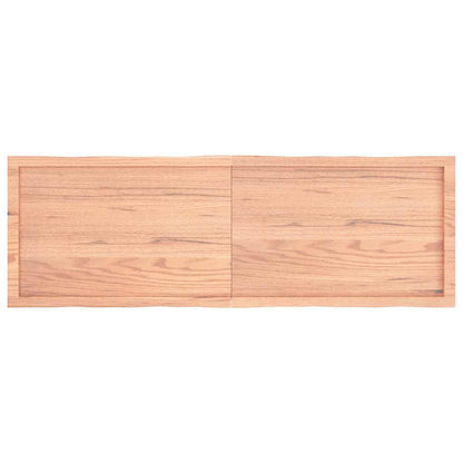 Table Top Light Brown 160x50x(2-4)cm Treated Solid Wood Live Edge