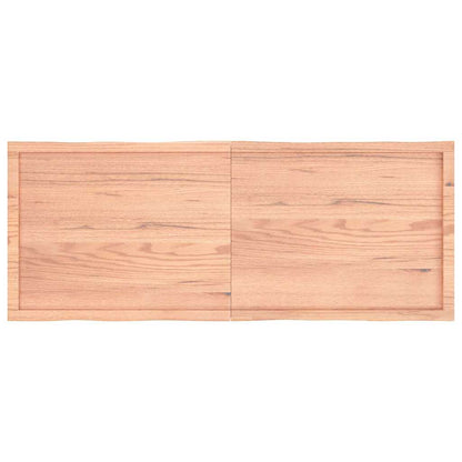 Table Top Light Brown 160x60x(2-4)cm Treated Solid Wood Live Edge