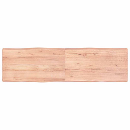 Table Top Light Brown 180x50x(2-6)cm Treated Solid Wood Live Edge