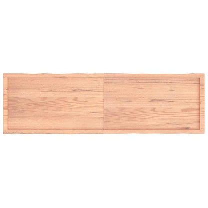 Table Top Light Brown 180x50x(2-6)cm Treated Solid Wood Live Edge