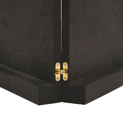 Table Top Dark Brown 140x40x(2-6) cm Treated Solid Wood Live Edge