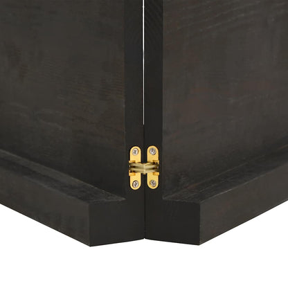 Table Top Dark Brown 140x60x(2-6) cm Treated Solid Wood Live Edge