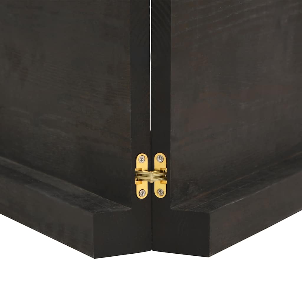 Table Top Dark Brown 160x40x(2-6) cm Treated Solid Wood Live Edge