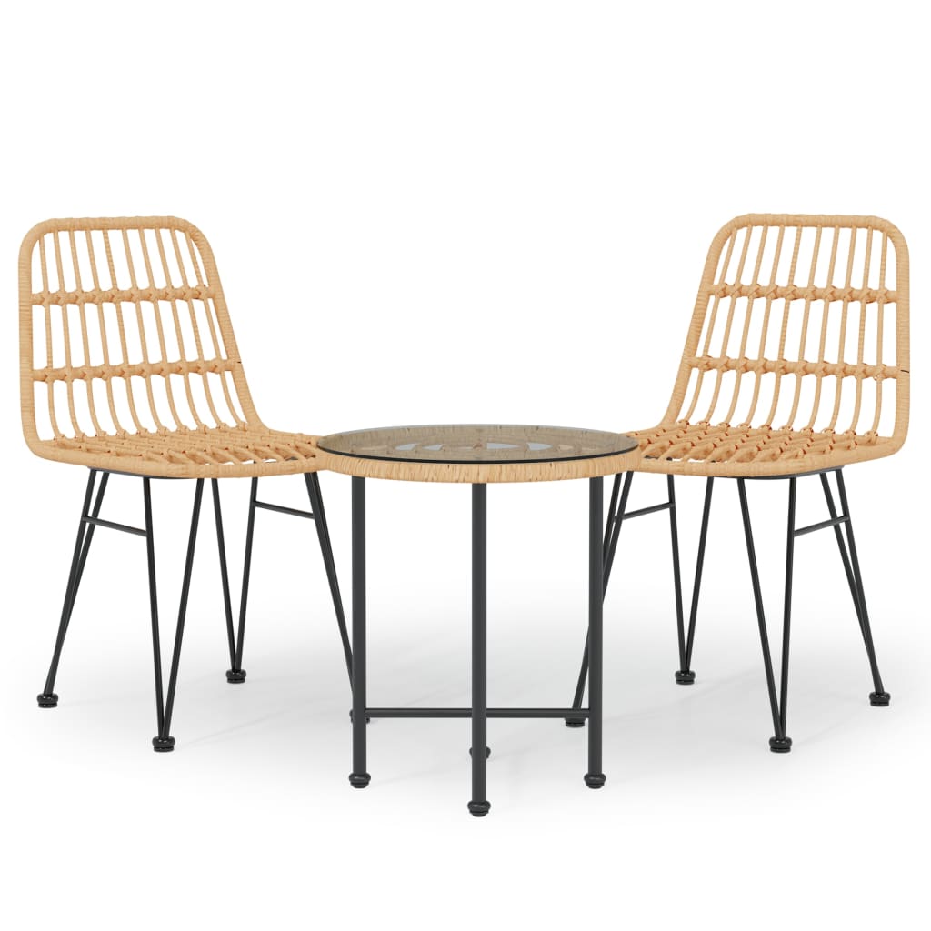 Garden Dining Set | Black | Steel | Compact | Durable | Garden Dining Set