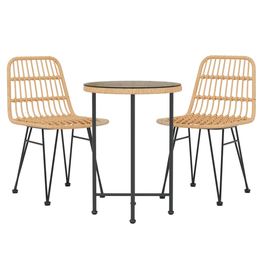 Garden Dining Set | Black | Steel | Garden Dining Set | Round | Modern
