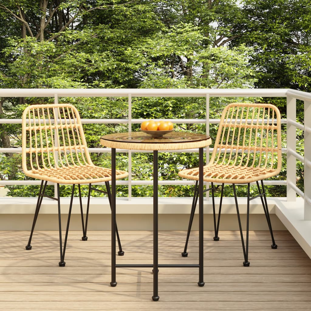 Garden Dining Set | Black | Steel | Garden Dining Set | Round | Modern